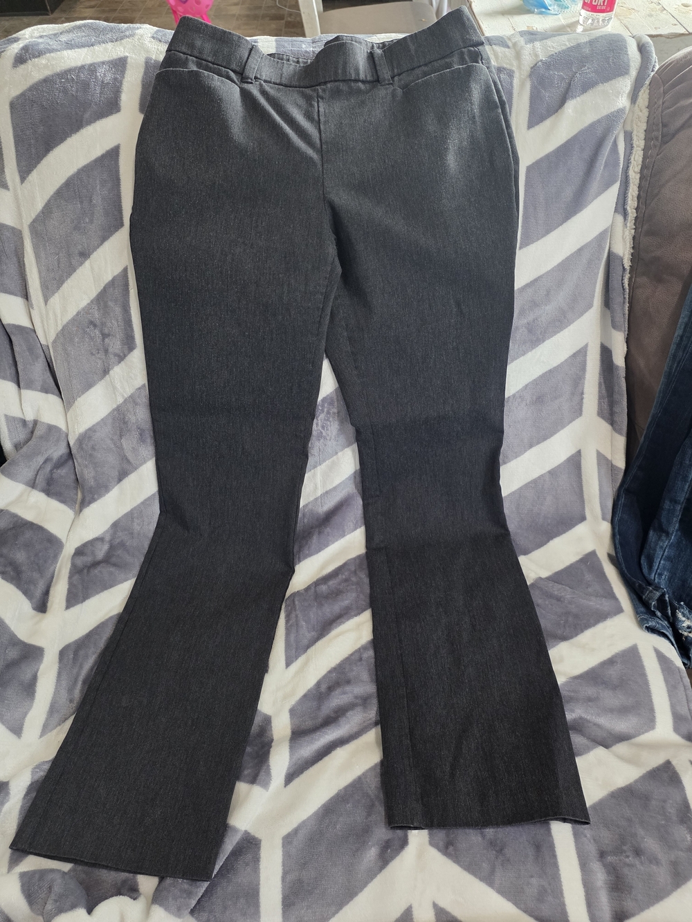 Maurices Charcoal Gray Flared Dress Pants